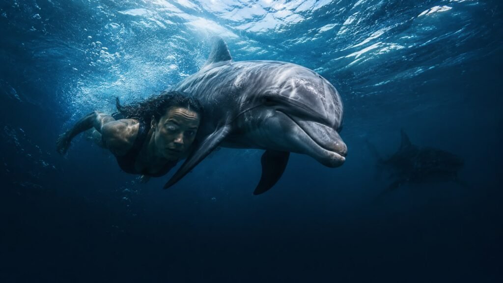 a wild dolphin